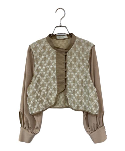 PUBLIC TOKYO（パブリックトウキョウ）PUBLIC TOKYO (パブリックトウキョウ) ジャガードマルチレイヤーワンピース ブラウン サイズ:FREEの古着・服飾アイテム