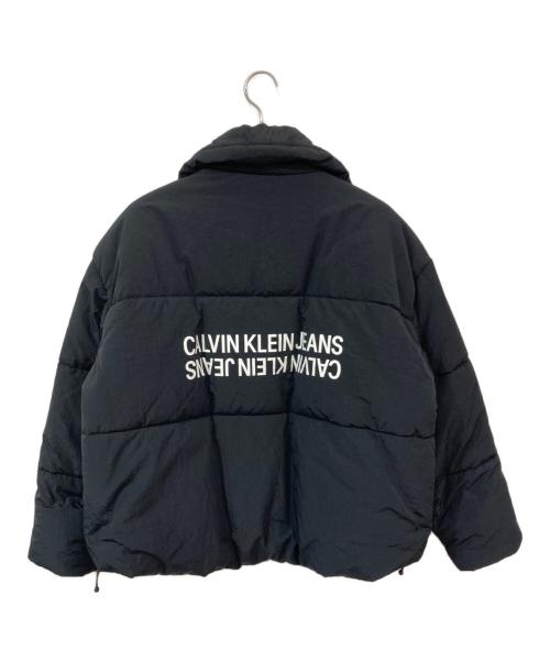 Calvin Klein Jeans（カルバンクラインジーンズ）Calvin Klein Jeans (カルバンクラインジーンズ) Long Sleeve Brand Logo Puffer Jackets ブラック サイズ:Mの古着・服飾アイテム