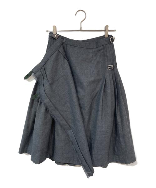 O'NEIL OF DUBLIN（オニールオブダブリン）O'NEIL OF DUBLIN (オニールオブダブリン) ウールスカート グレー サイズ:US 6の古着・服飾アイテム