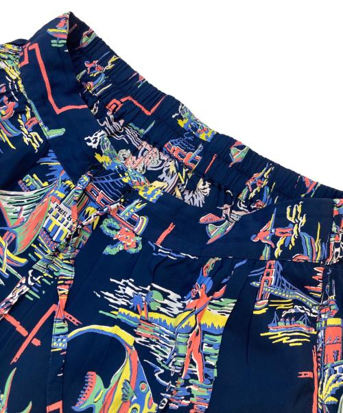 Sun Surf（サンサーフ）Sun Surf (サンサーフ) BEAMS BOY (ビームスボーイ) 別注 ハワイアン ティアード スカート ブルー サイズ:SIZE Freeの古着・服飾アイテム