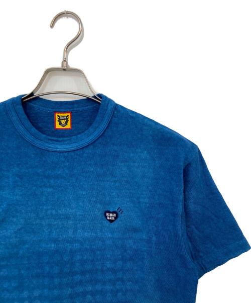 HUMAN MADE（ヒューマンメイド）HUMAN MADE (ヒューマンメイド) ワンポイントロゴTシャツ ブルー サイズ:Sの古着・服飾アイテム