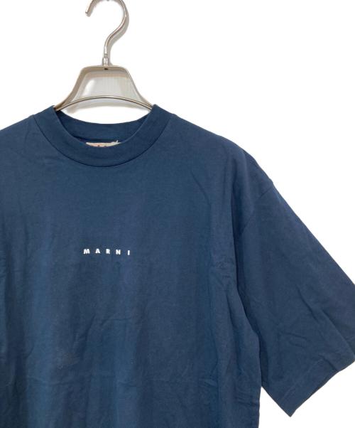 MARNI（マルニ）MARNI (マルニ) ロゴtシャツ ネイビー サイズ:38の古着・服飾アイテム