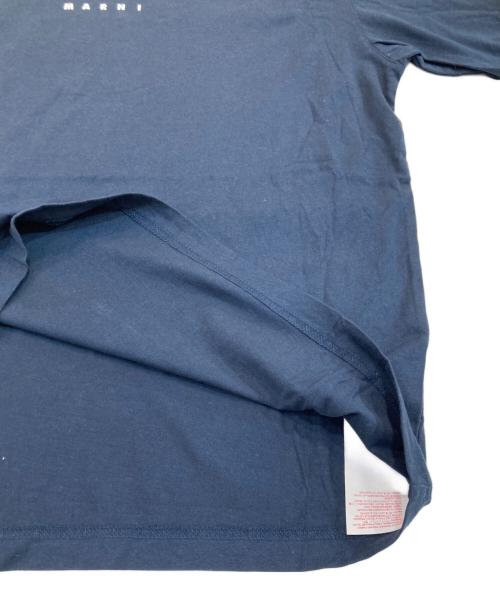 MARNI（マルニ）MARNI (マルニ) ロゴtシャツ ネイビー サイズ:38の古着・服飾アイテム