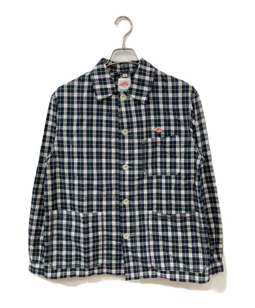 DANTON（ダントン）DANTON (ダントン) コットンポプリンカバーオール シャツジャケット グリーン サイズ:SIZE 38の古着・服飾アイテム