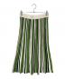 Weekend Max Mara（ウィークエンド マックスマーラ）の古着「ニットスカート」｜グリーン×ホワイト