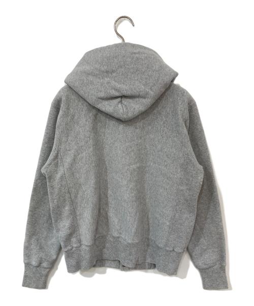 Champion REVERSE WEAVE（チャンピオン リバース ウィーブ）Champion REVERSE WEAVE (チャンピオン リバース ウィーブ) 復刻 スナップパッチパーカー グレー サイズ:Mの古着・服飾アイテム