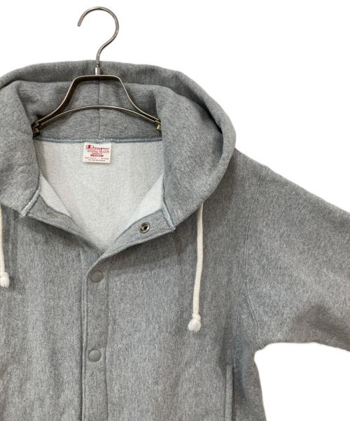 Champion REVERSE WEAVE（チャンピオン リバース ウィーブ）Champion REVERSE WEAVE (チャンピオン リバース ウィーブ) 復刻 スナップパッチパーカー グレー サイズ:Mの古着・服飾アイテム