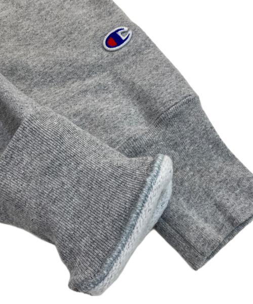Champion REVERSE WEAVE（チャンピオン リバース ウィーブ）Champion REVERSE WEAVE (チャンピオン リバース ウィーブ) 復刻 スナップパッチパーカー グレー サイズ:Mの古着・服飾アイテム