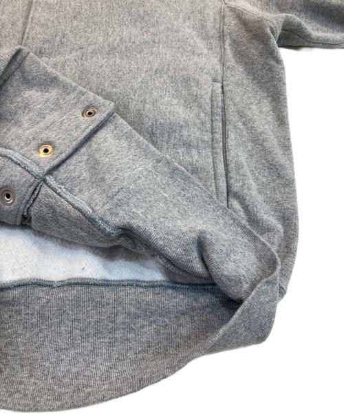 Champion REVERSE WEAVE（チャンピオン リバース ウィーブ）Champion REVERSE WEAVE (チャンピオン リバース ウィーブ) 復刻 スナップパッチパーカー グレー サイズ:Mの古着・服飾アイテム