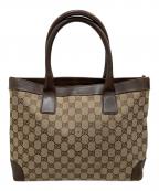 GUCCIグッチ）の古着「ggキャンバストートバッグ」｜ブラウン