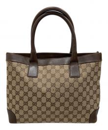 GUCCI（グッチ）の古着「ggキャンバストートバッグ」｜ブラウン