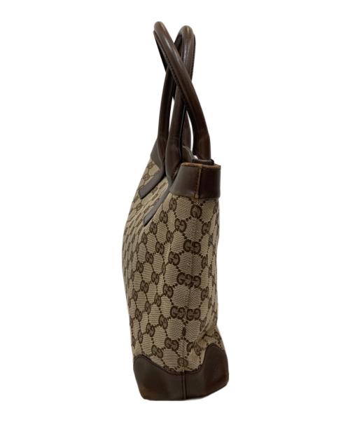 GUCCI（グッチ）GUCCI (グッチ) ggキャンバストートバッグ ブラウンの古着・服飾アイテム