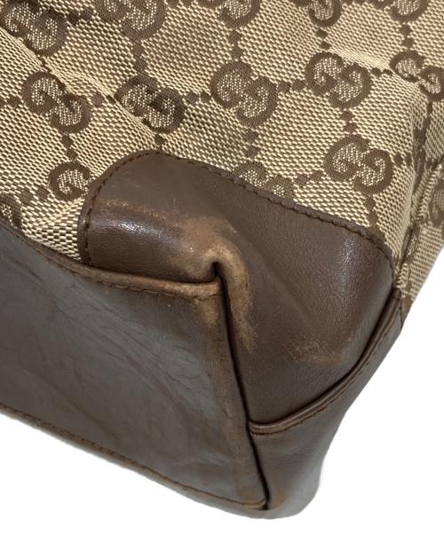 GUCCI（グッチ）GUCCI (グッチ) ggキャンバストートバッグ ブラウンの古着・服飾アイテム