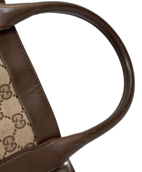 GUCCI（グッチ）GUCCI (グッチ) ggキャンバストートバッグ ブラウンの古着・服飾アイテム