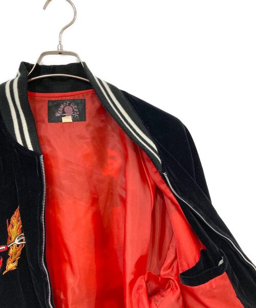 REDHOTDEVIL（レッドホットデビル）REDHOTDEVIL (レッドホットデビル) 刺繍スカジャン ブラック サイズ:SIZE Freeの古着・服飾アイテム