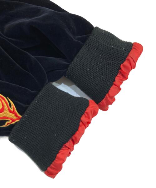 REDHOTDEVIL（レッドホットデビル）REDHOTDEVIL (レッドホットデビル) 刺繍スカジャン ブラック サイズ:SIZE Freeの古着・服飾アイテム