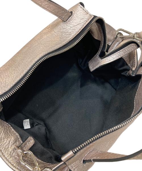 GIANNI CHIARINI（ジャンニ キアリーニ）GIANNI CHIARINI (ジャンニ キアリーニ) 2WAYレザーバッグ シルバーの古着・服飾アイテム