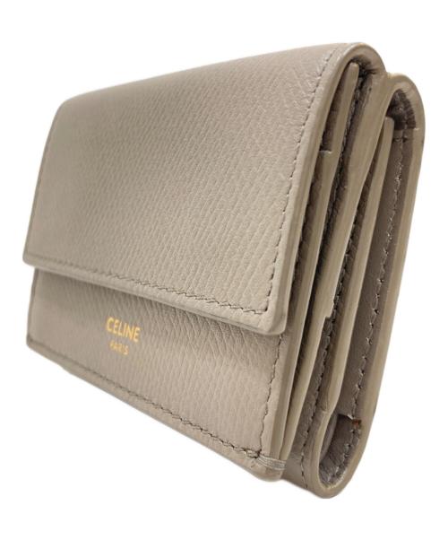 CELINE（セリーヌ）CELINE (セリーヌ) フォールデッドコンパクトウォレット グレーの古着・服飾アイテム
