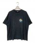 stussyステューシー）の古着「LB WREATH TEE/LBリースティー」｜ブラック