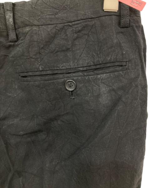 ISSEY MIYAKE（イッセイミヤケ）ISSEY MIYAKE (イッセイミヤケ) リネンスラックス ブラック サイズ:SIZE 3の古着・服飾アイテム