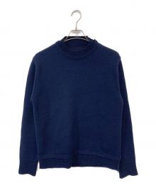 Maison Margiela（メゾンマルジェラ）の古着「5G エルボーパッチ プルオーバー ニットセーター」｜ネイビー