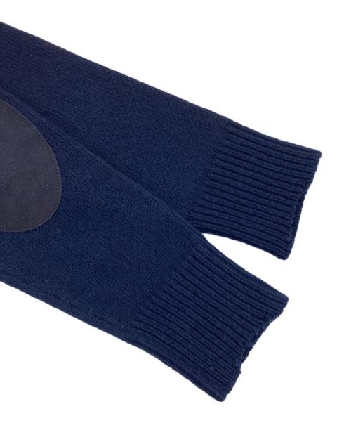 Maison Margiela（メゾンマルジェラ）Maison Margiela (メゾンマルジェラ) 5G エルボーパッチ プルオーバー ニットセーター ネイビー サイズ:XSの古着・服飾アイテム