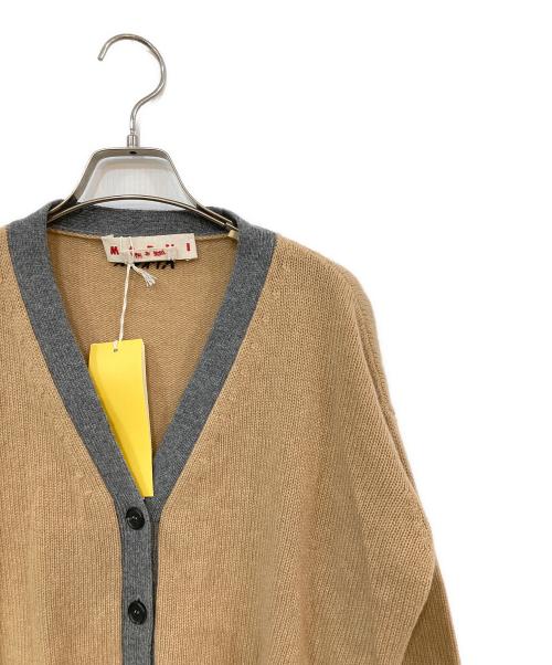 MARNI（マルニ）MARNI (マルニ) アシンメトリーニットカーディガン ベージュ サイズ:SIZE 38の古着・服飾アイテム