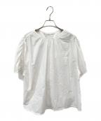 BALLSEYボールジィ）の古着「プロセスドコットン ギャザーブラウス」｜ホワイト