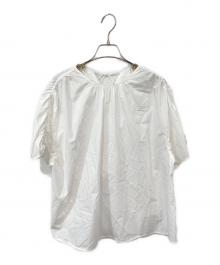 BALLSEY（ボールジィ）の古着「プロセスドコットン ギャザーブラウス」｜ホワイト