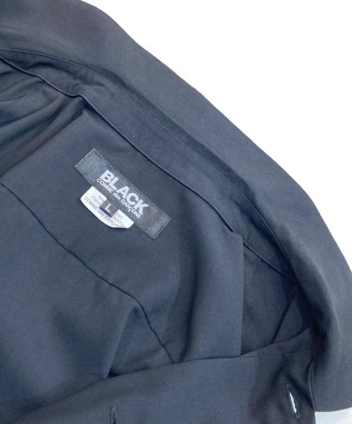 BLACK COMME des GARCONS（ブラックコムデギャルソン）BLACK COMME des GARCONS (ブラックコムデギャルソン) ラッフルトリム シャツ ブラック サイズ:Lの古着・服飾アイテム