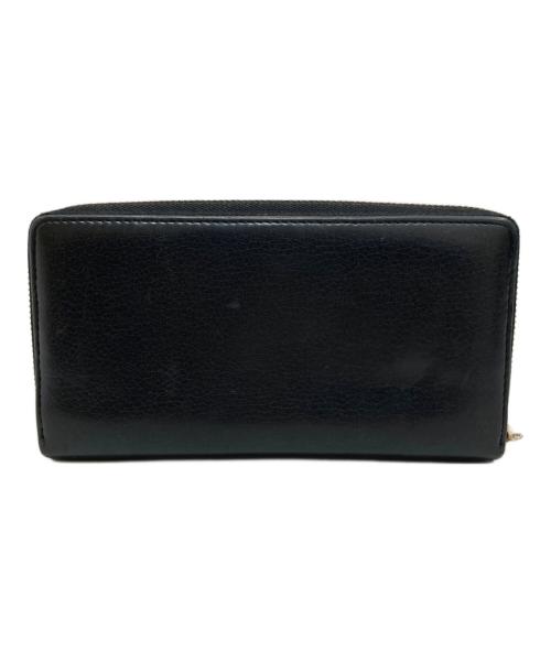 GUCCI（グッチ）GUCCI (グッチ) ラウンドファスナーウォレット ブラックの古着・服飾アイテム