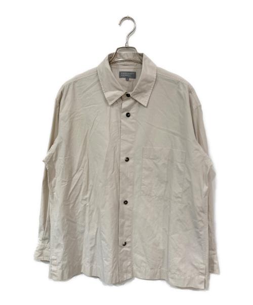 MARGARET HOWELL（マーガレットハウエル）MARGARET HOWELL (マーガレットハウエル) COMPACT COTTON POPLIN/コンパクトコットンポプリン ベージュ サイズ:SIZE XLの古着・服飾アイテム