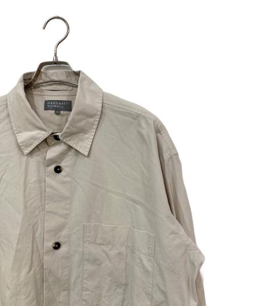 MARGARET HOWELL（マーガレットハウエル）MARGARET HOWELL (マーガレットハウエル) COMPACT COTTON POPLIN/コンパクトコットンポプリン ベージュ サイズ:SIZE XLの古着・服飾アイテム