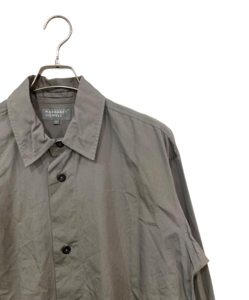 MARGARET HOWELL（マーガレットハウエル）MARGARET HOWELL (マーガレットハウエル) DENSE COTTON POPLIN/デンスコットンポプリン グレー サイズ:SIZE Lの古着・服飾アイテム