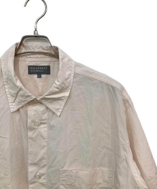 MARGARET HOWELL（マーガレットハウエル）MARGARET HOWELL (マーガレットハウエル) FINE COMPACT COTTON POPLIN/ファインコンパクトコットンポプリン ピンク サイズ:SIZE Lの古着・服飾アイテム