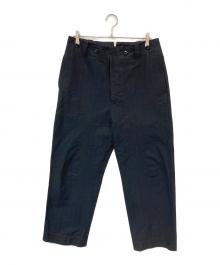 MARGARET HOWELL（マーガレットハウエル）の古着「DENSE COTTON STRIPE/デンスコットンハウエル」｜グレー
