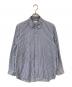 EN ROUTE（アンルート）の古着「コットンストライプフライフロント2ウェイシャツ」｜ブルー