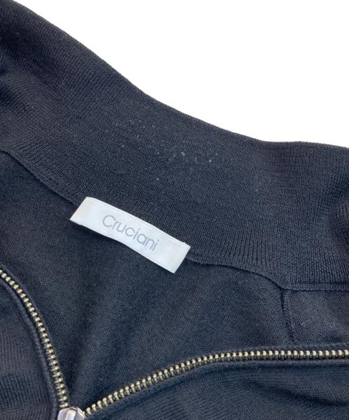 Cruciani（クルチアーニ）CRUCIANI (クルチアーニ) ダブルジップアップニット ブラック サイズ:48の古着・服飾アイテム