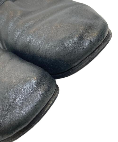 toshinosuke takegahara（トシノスケ タケガハラ）TOSHINOSUKE TAKEGAHARA (トシノスケ タケガハラ) フラットシューズ ブラック サイズ:23.5㎝の古着・服飾アイテム