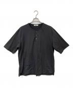 confectコンフェクト）の古着「ドライコットン天竺ヘンリーネックTシャツ」｜グレー