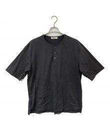 confect（コンフェクト）の古着「ドライコットン天竺ヘンリーネックTシャツ」｜グレー