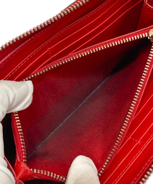 Christian Louboutin（クリスチャン・ルブタン）Christian Louboutin (クリスチャン・ルブタン) バネトーネマルチスタッズラウンドジップウォレット ゴールドの古着・服飾アイテム