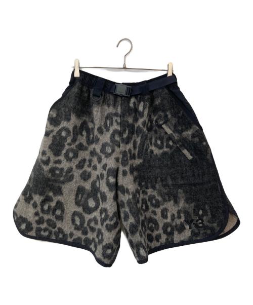 Y-3（ワイスリー）Y-3 (ワイスリー) M LEO FLEECE FOOTBALL SHORTS ブラック×ベージュ サイズ:Sの古着・服飾アイテム