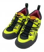 GUCCIグッチ）の古着「フラッシュトレックトレッキングスニーカー」｜グレー×イエロー