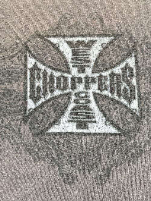WEST COAST CHOPPERS（ウエストコーストチョッパーズ）WEST COAST CHOPPERS (ウエストコーストチョッパーズ) 00’SプリントTシャツ グレー サイズ:XLの古着・服飾アイテム