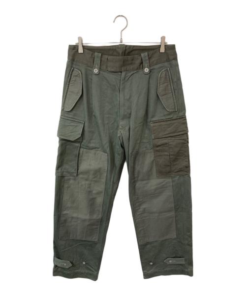 blurhms ROOTSTOCK（ブラームスルーツストック）blurhms ROOTSTOCK (ブラームスルーツストック) クレイジーパターンカーゴパンツ オリーブ サイズ:3の古着・服飾アイテム