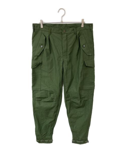 スウェーデン軍（スウェーデングン）スウェーデン軍 (スウェーデングン) M-59カーゴパンツ グリーン サイズ:85の古着・服飾アイテム