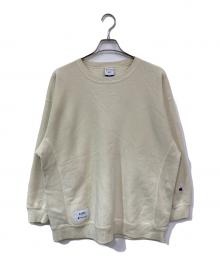 Champion×WTAPS（チャンピオン×ダブルタップス）の古着「CREW REVERSE WEAVE/クルーリバースウェーブ」｜アイボリー