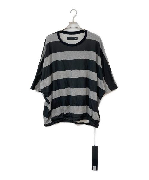 A.F ARTEFACT（エーエフ アーティファクト）A.F ARTEFACT (エーエフ アーティファクト) Bound Border Dolman Tee/バウンドボーダードルマンティー ブラック サイズ:SIZE 3の古着・服飾アイテム