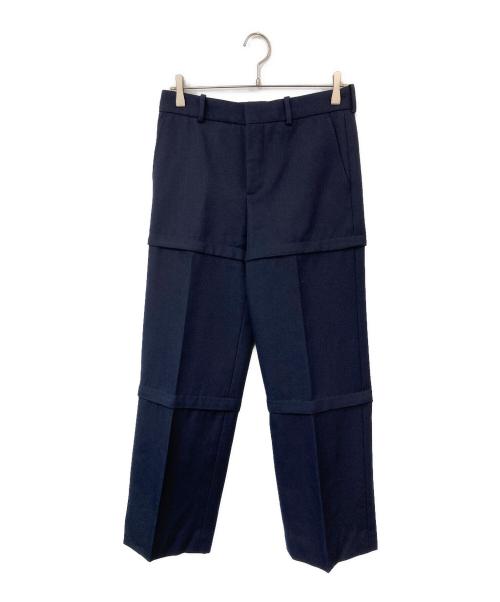 BALENCIAGA（バレンシアガ）BALENCIAGA (バレンシアガ) レイヤードスラックス ネイビー サイズ:SIZE 34の古着・服飾アイテム